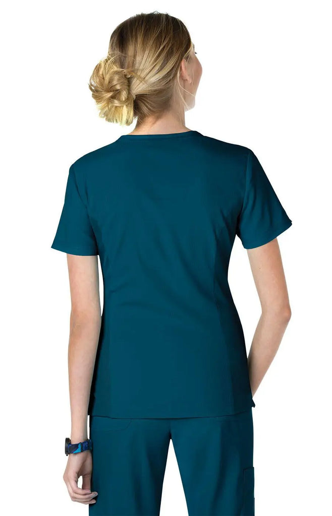 Koi Scrubs Philosophy Top Caribbean Blue | scrub-supply.com