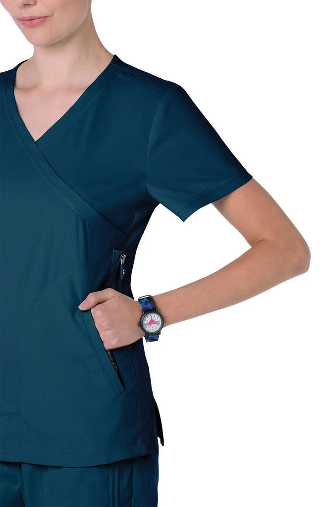 Koi Scrubs Philosophy Top Caribbean Blue | scrub-supply.com