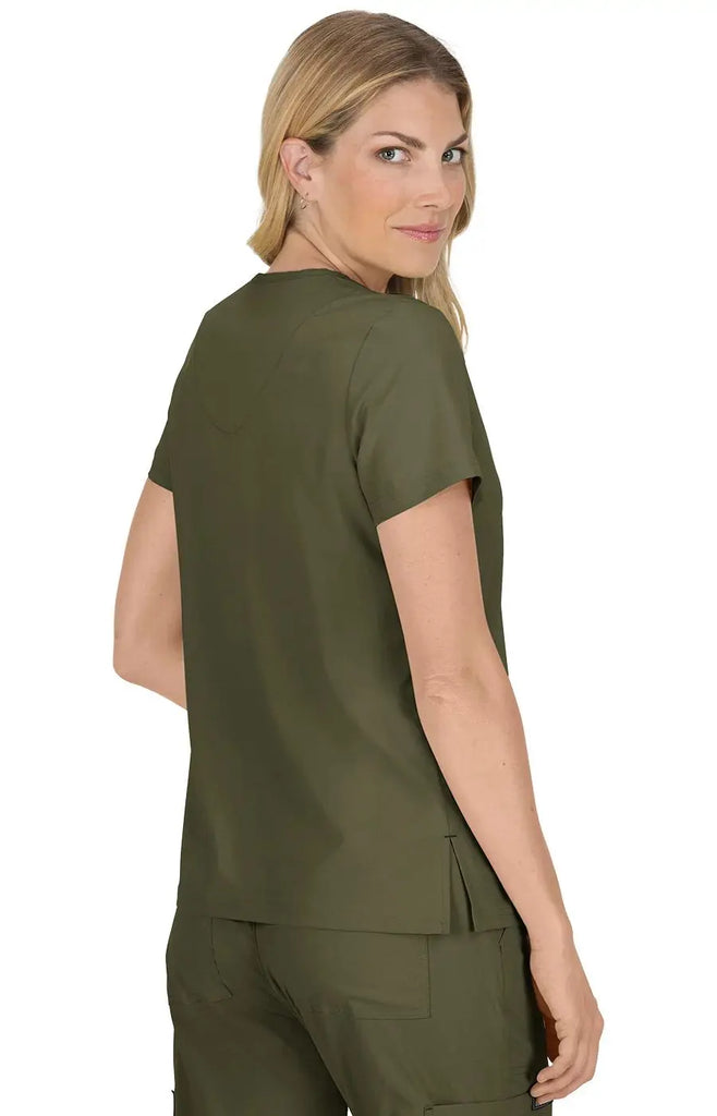 Koi Scrubs Becca Top Olive Green | scrub-supply.com