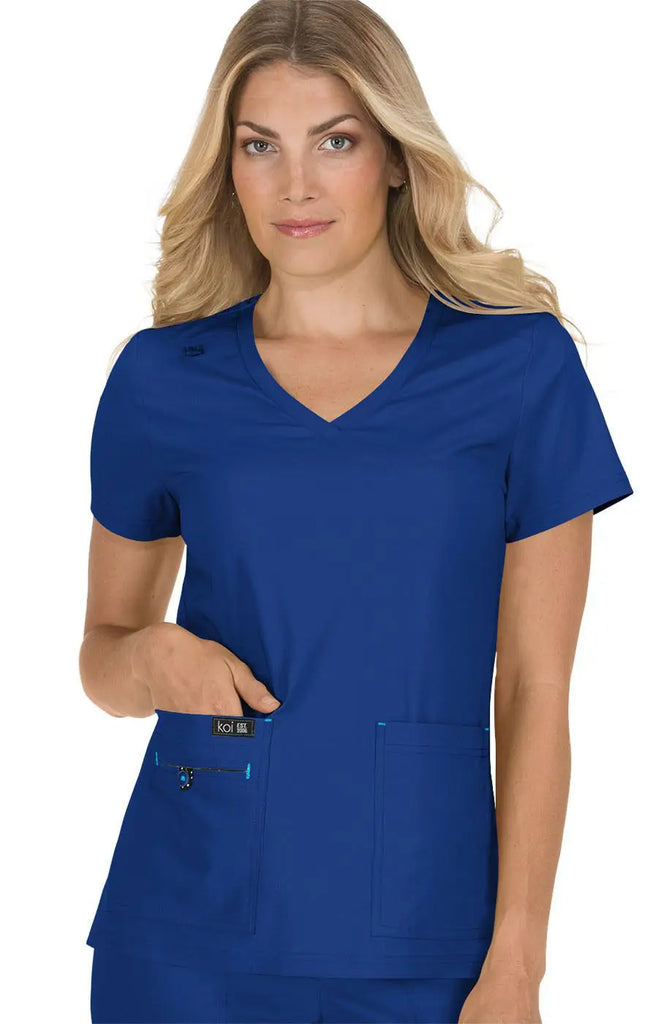 Koi Scrubs Becca Top Galaxy | scrub-supply.com