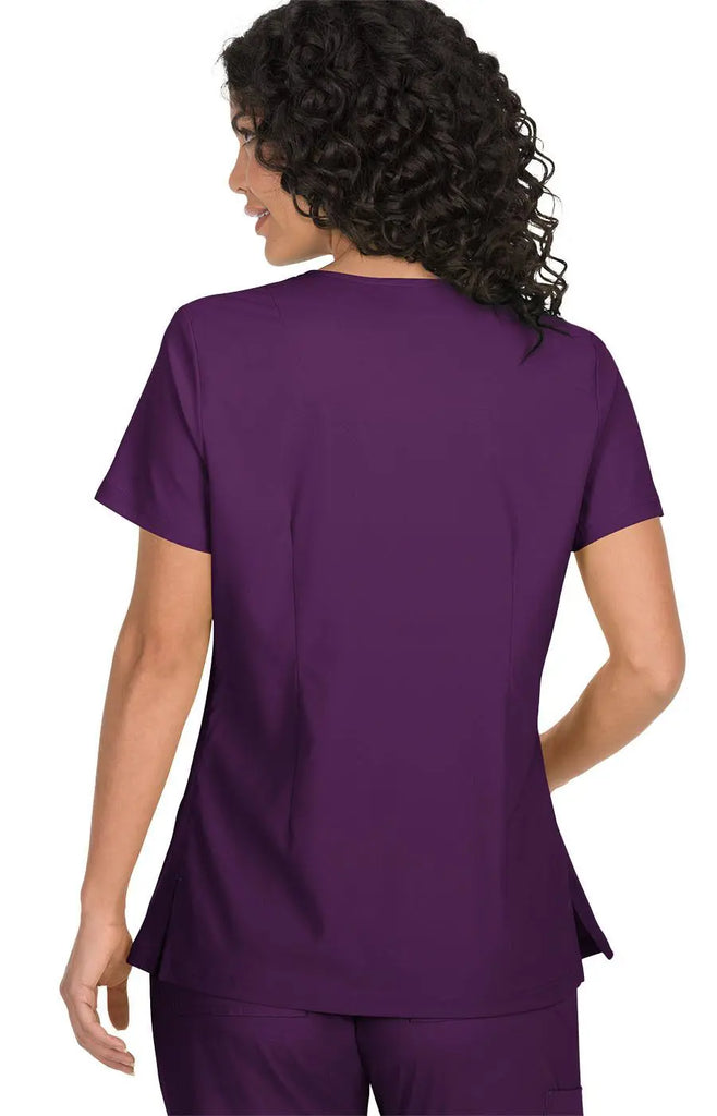 Koi Scrubs Katie Top Eggplant | scrub-supply.com