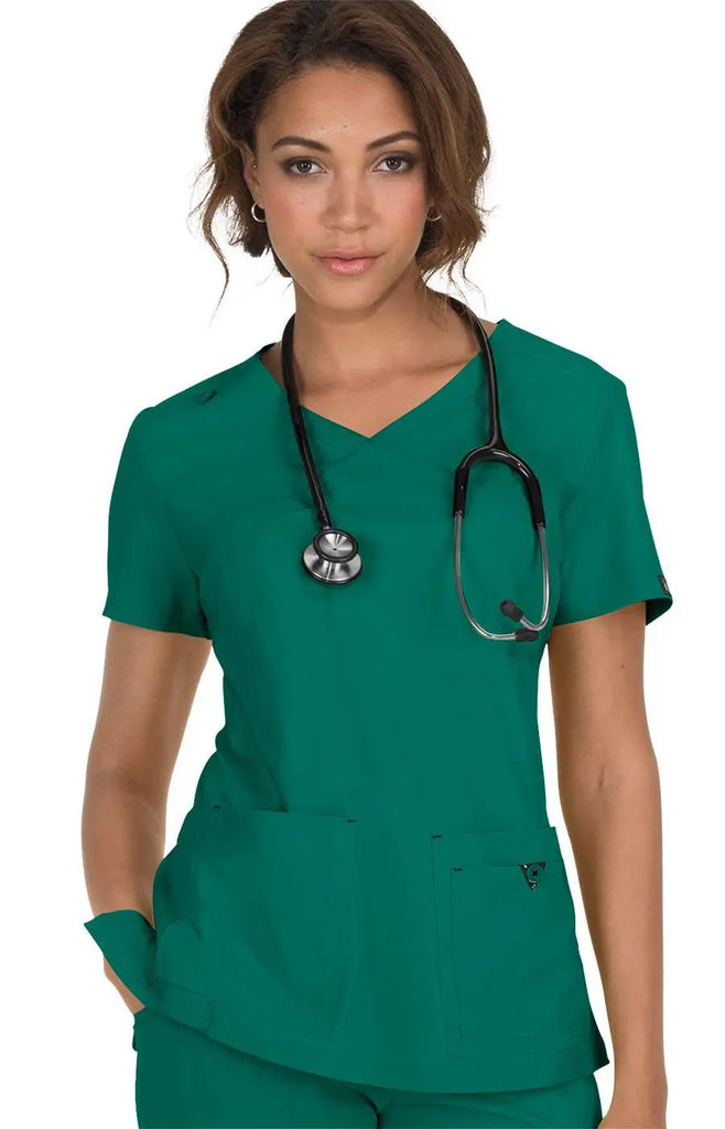 Koi Scrubs Katie Top Hunter | scrub-supply.com