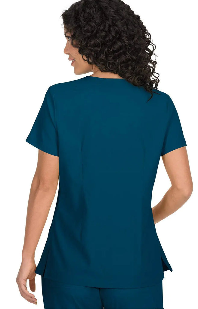 Koi Scrubs Katie Top Caribbean Blue | scrub-supply.com