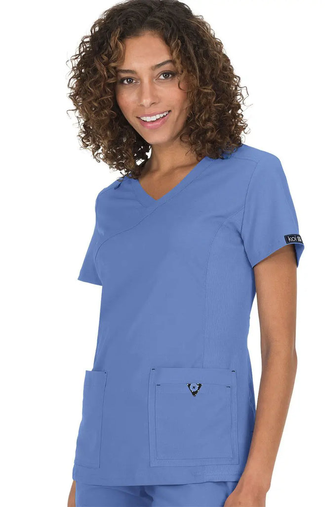 Koi Scrubs Katie Top True Ceil | scrub-supply.com