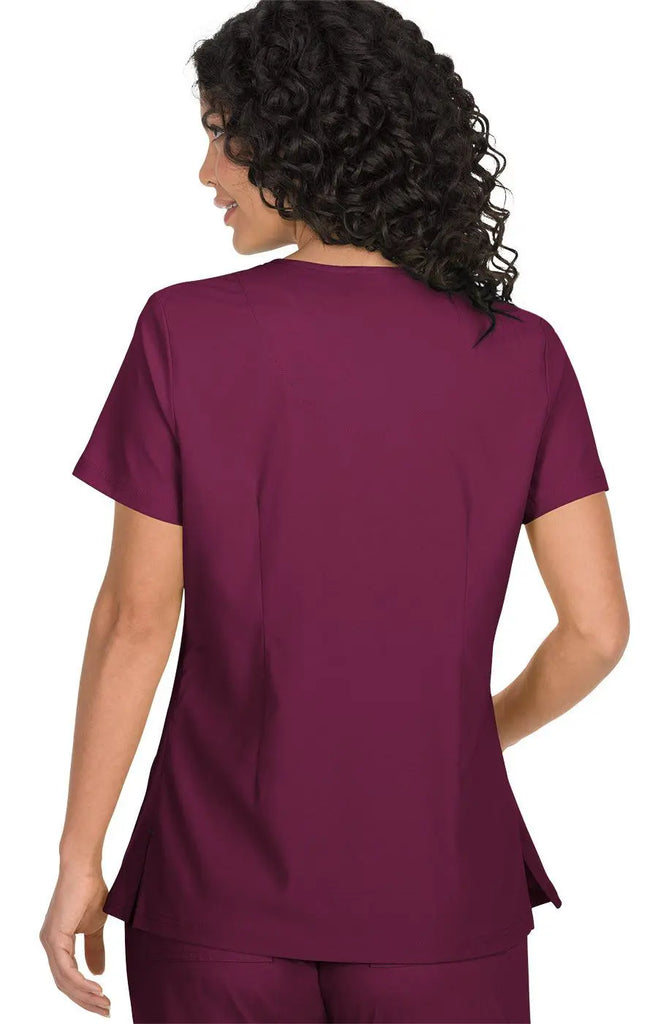 Koi Scrubs Katie Top Wine | scrub-supply.com