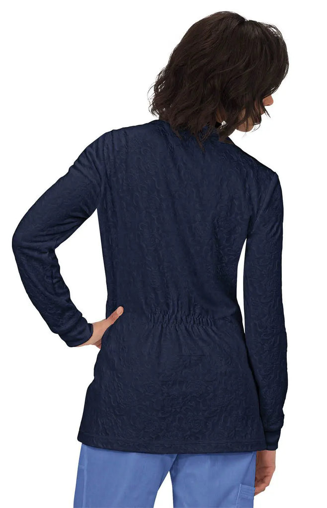 Koi Scrubs Claire Sweater Navy | scrub-supply.com