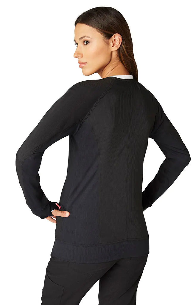 Koi Scrubs Clarity Jacket Black | scrub-supply.com