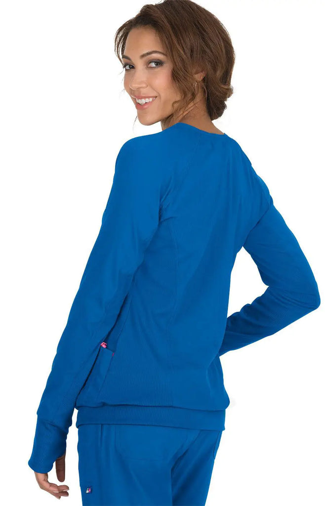 Koi Scrubs Clarity Jacket Royal Blue | scrub-supply.com