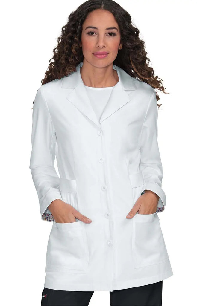 Koi Scrubs Janice Labcoat White | scrub-supply.com