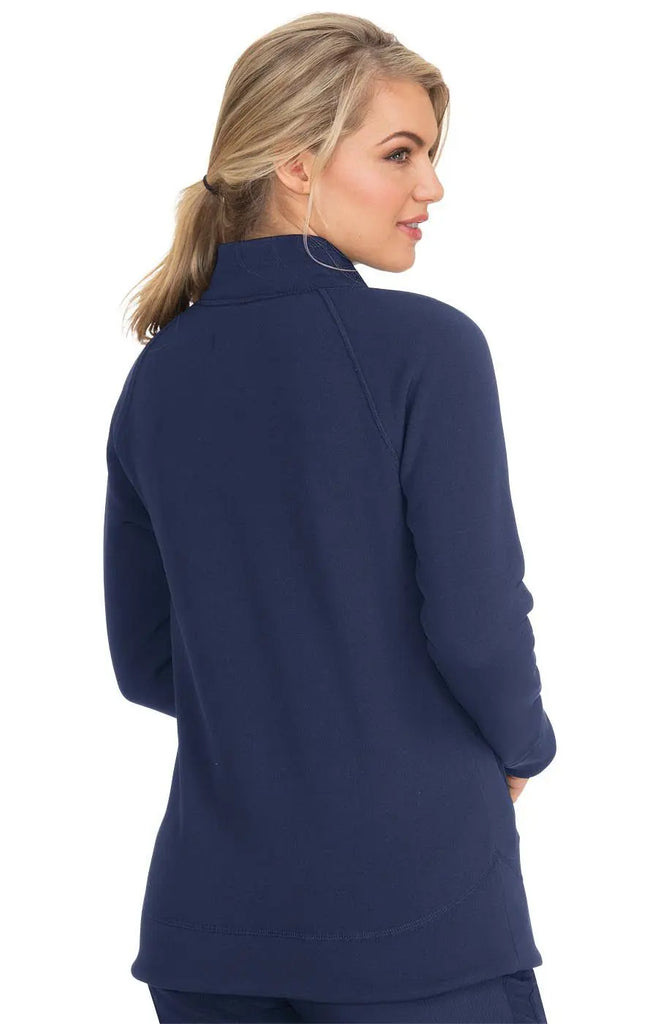 Koi Scrubs Wellness Jacket Navy | scrub-supply.com