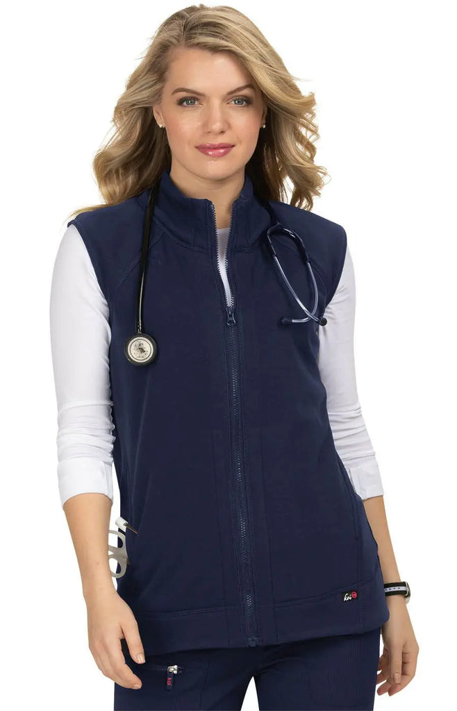 Koi Scrubs Fearless Vest Navy | scrub-supply.com