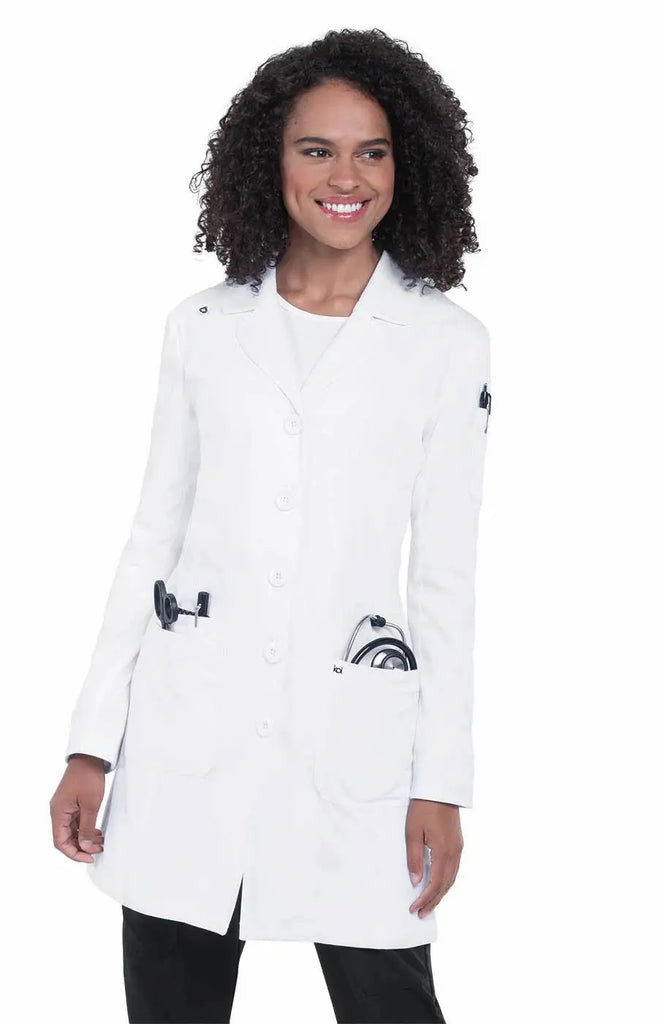 Koi Scrubs Her Everyday Lab Coat White | scrub-supply.com