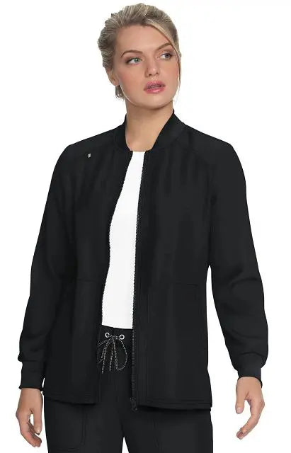 Koi Scrubs Always in Motion Jacket Black | scrub-supply.com