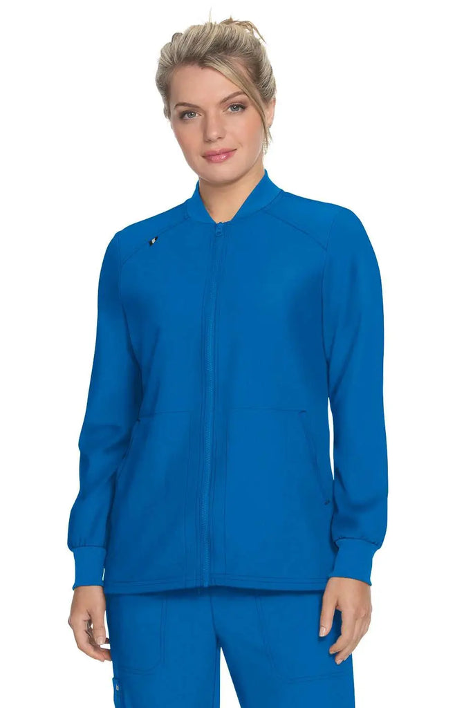 Koi Scrubs Always in Motion Jacket Royal Blue | scrub-supply.com