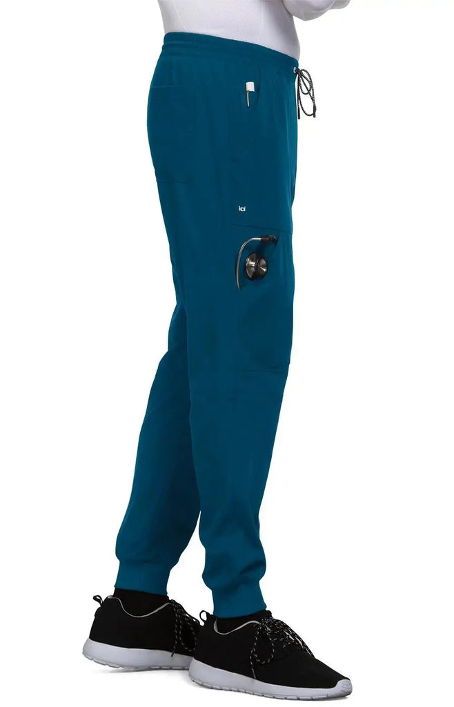 Koi Scrubs Day to Night Jogger Caribbean Blue | scrub-supply.com