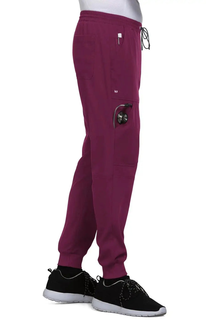 Koi Scrubs Day to Night Jogger Wine | scrub-supply.com