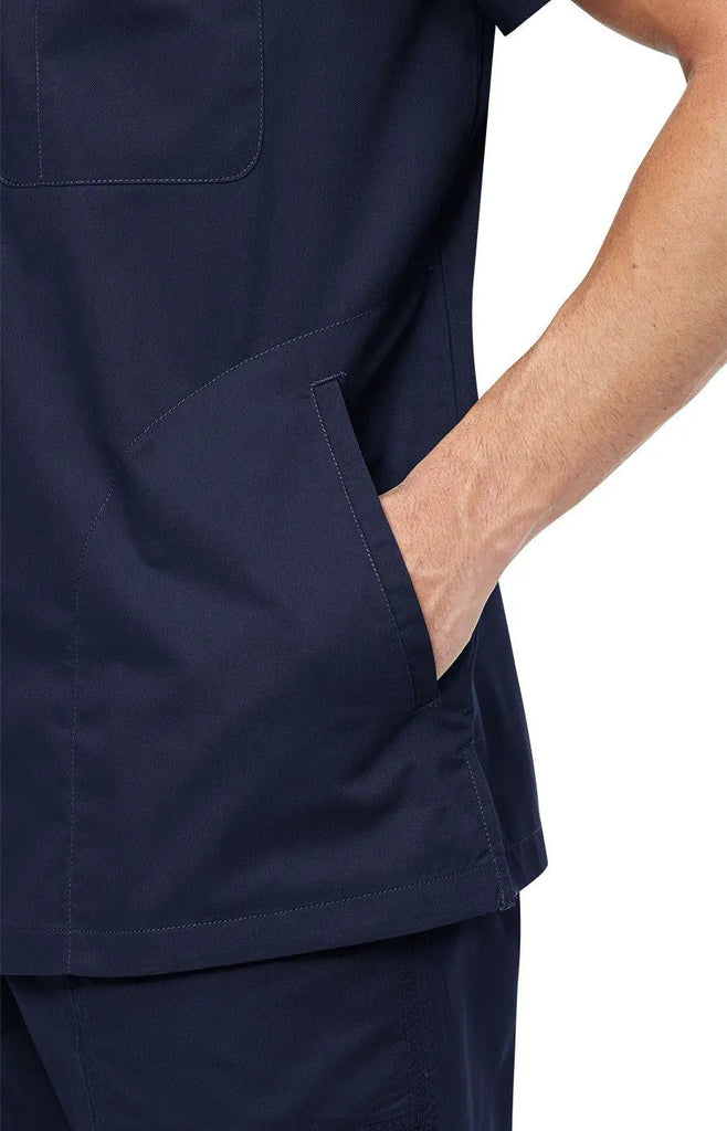 Koi Scrubs Jason Top Navy | scrub-supply.com