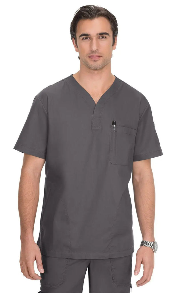 Koi Scrubs Jason Top Steel | scrub-supply.com