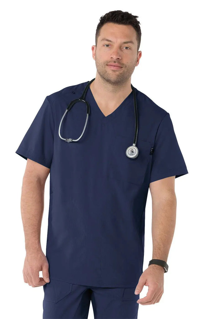 Koi Scrubs Force Top Navy | scrub-supply.com