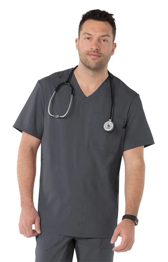 Koi Scrubs Force Top Charcoal | scrub-supply.com