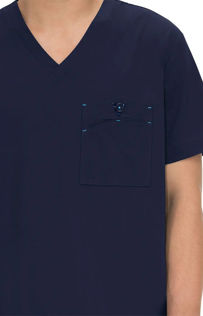 Koi Scrubs Bryan Top Navy | scrub-supply.com