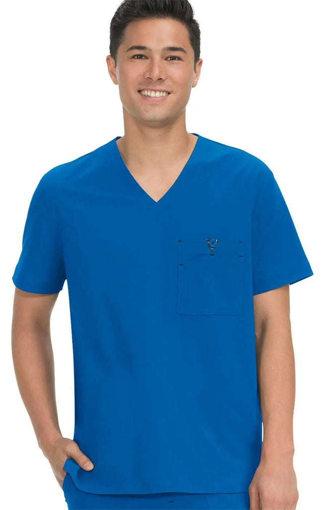 Koi Scrubs Bryan Top Royal Blue | scrub-supply.com