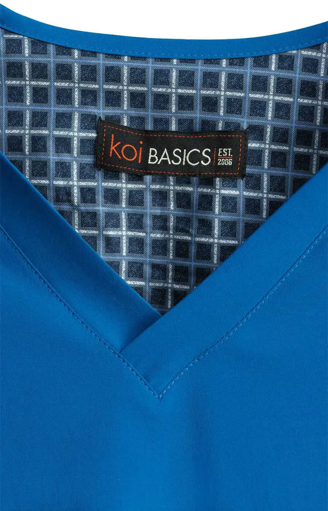 Koi Scrubs Bryan Top Royal Blue | scrub-supply.com