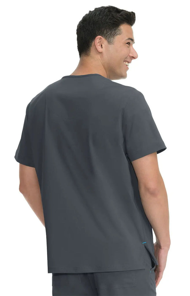 Koi Scrubs Bryan Top Charcoal | scrub-supply.com