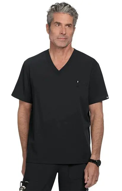 Koi Scrubs On Call Top Black | scrub-supply.com