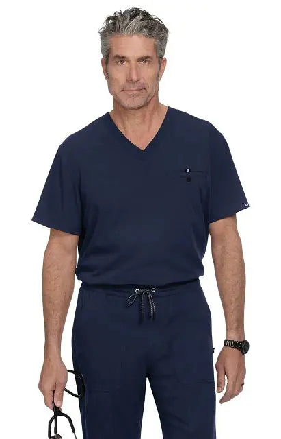 Koi Scrubs On Call Top Navy | scrub-supply.com