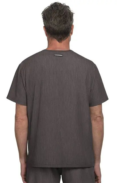 Koi Scrubs On Call Top Heather Grey | scrub-supply.com