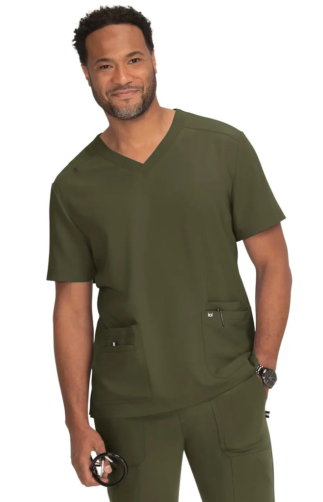 Koi Scrubs Free To Be Top Olive Green | scrub-supply.com