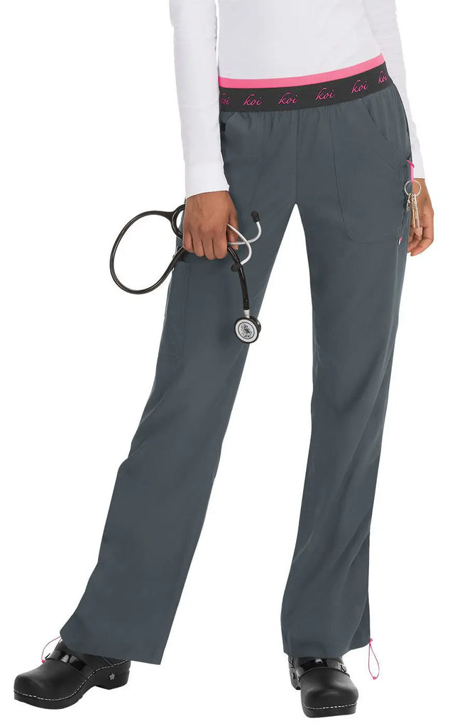 Koi Scrubs Spirit Pant Charcoal | scrub-supply.com