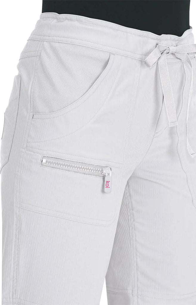 Koi Scrubs Peace Pant White | scrub-supply.com