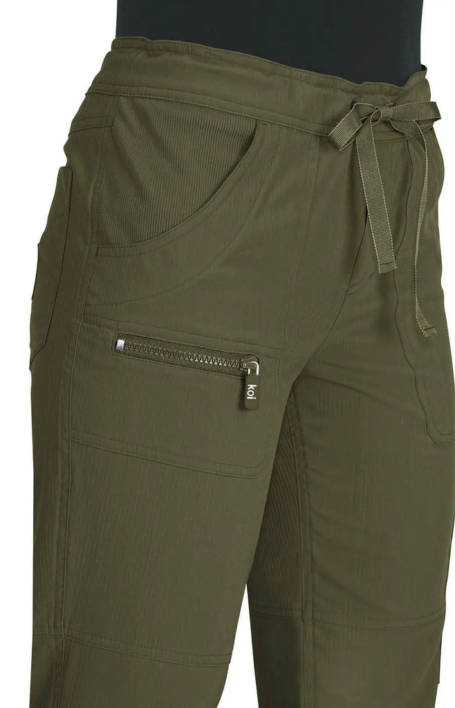 Koi Scrubs Peace Pant Olive Green | scrub-supply.com