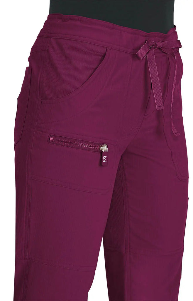 Koi Scrubs Peace Pant Wine | scrub-supply.com