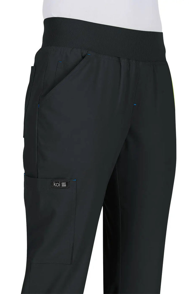 Koi Scrubs Laurie Pant Black | scrub-supply.com