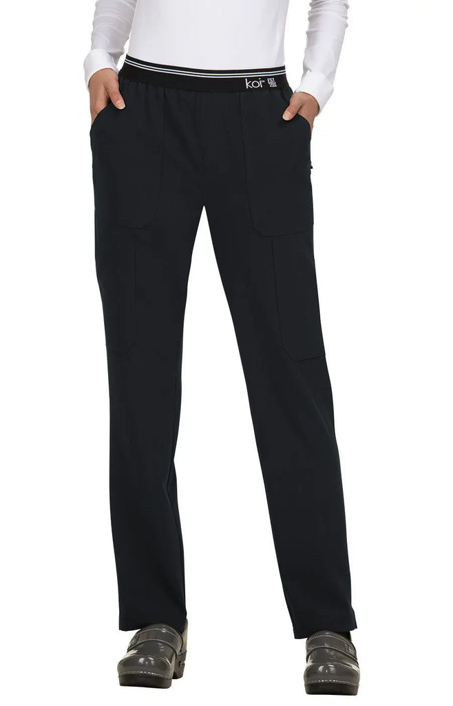 Koi Scrubs On The Run Scrub Pant Black | scrub-supply.com