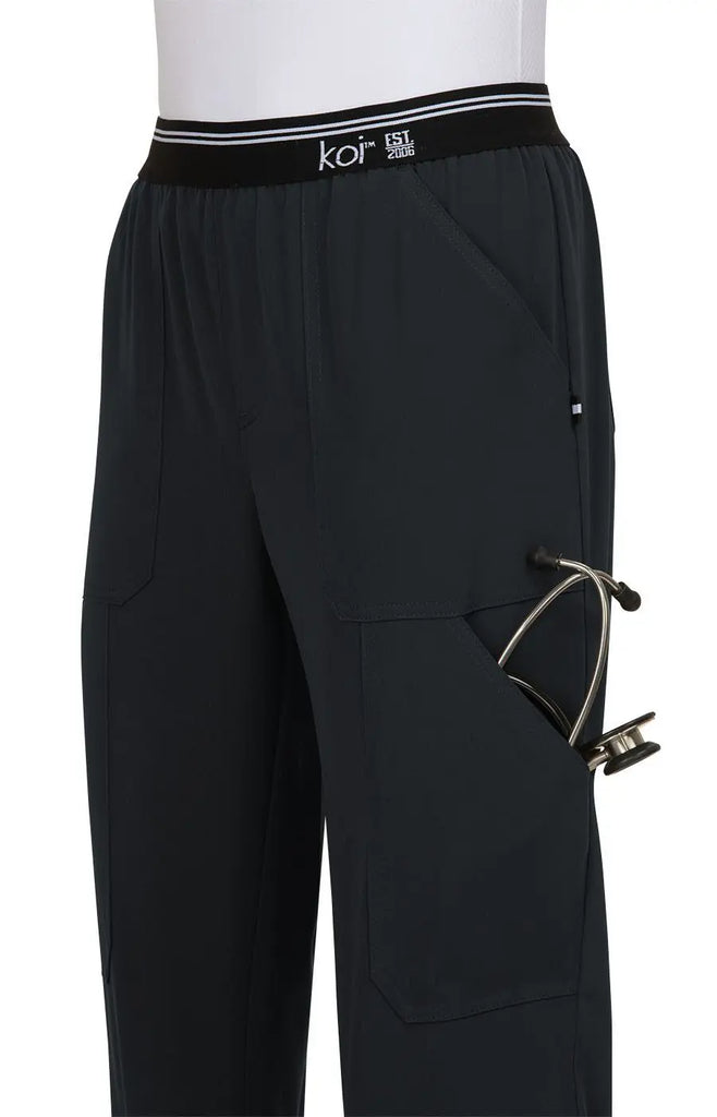 Koi Scrubs On The Run Scrub Pant Black | scrub-supply.com