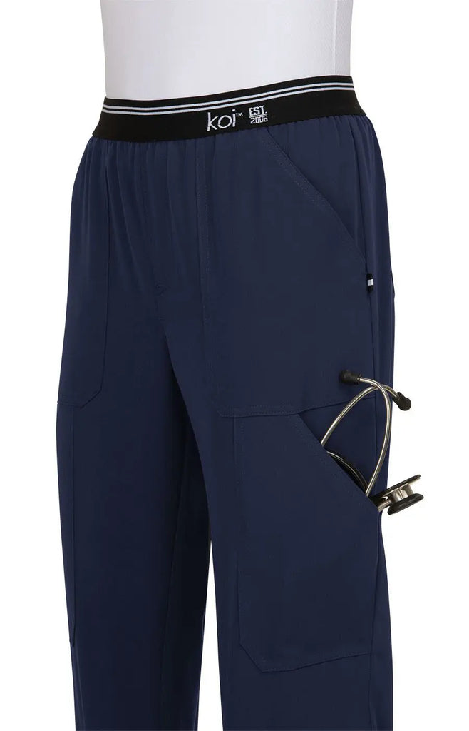 Koi Scrubs On The Run Scrub Pant Navy | scrub-supply.com