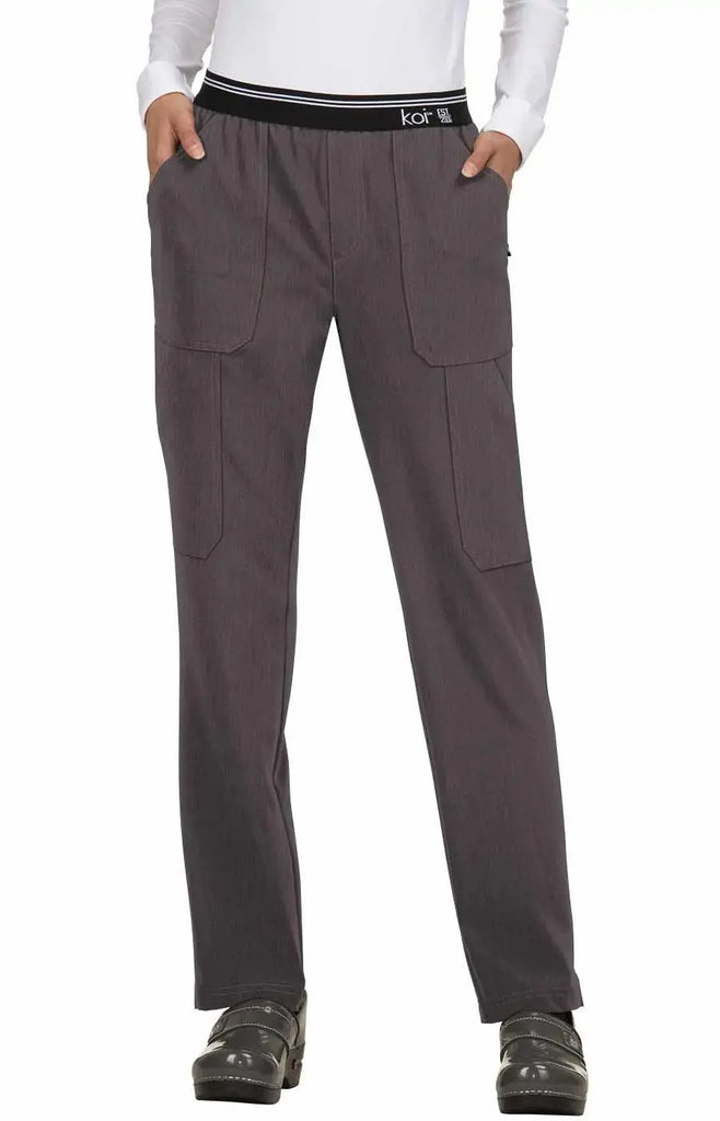 Koi Scrubs On The Run Scrub Pant Heather Grey | scrub-supply.com