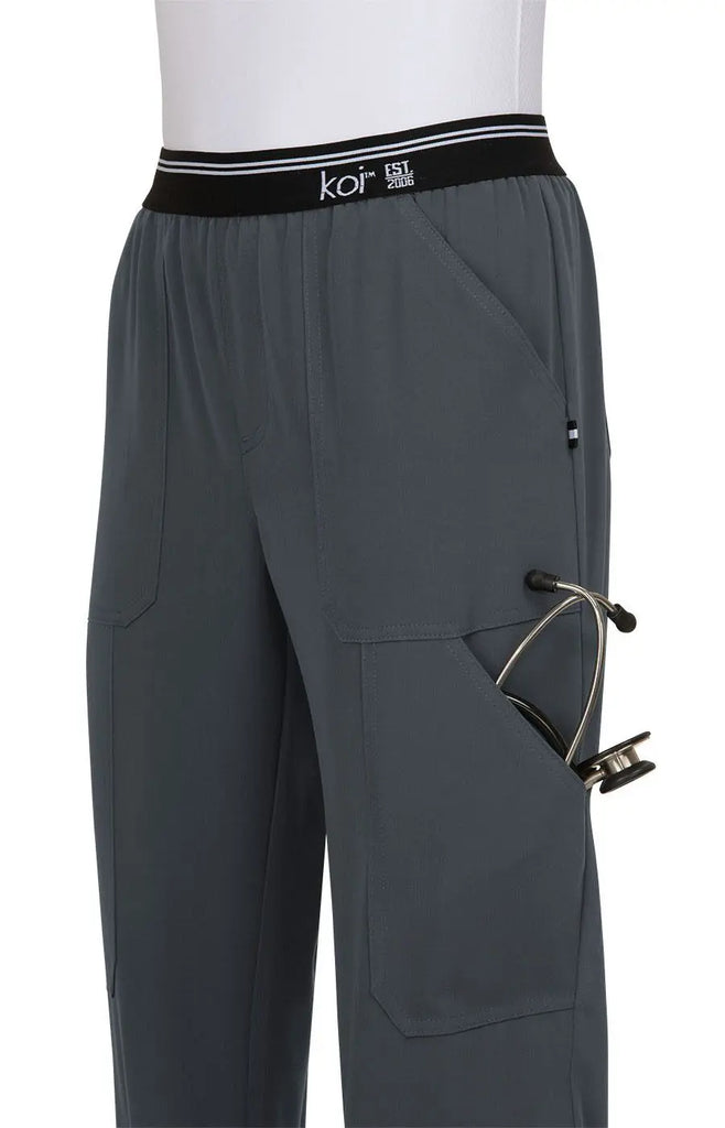 Koi Scrubs On The Run Scrub Pant Charcoal | scrub-supply.com