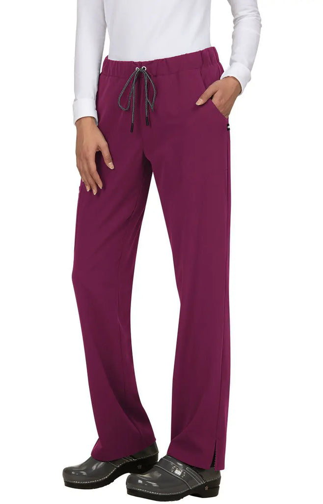 Koi Scrubs Everyday Hero Pant Wine | scrub-supply.com