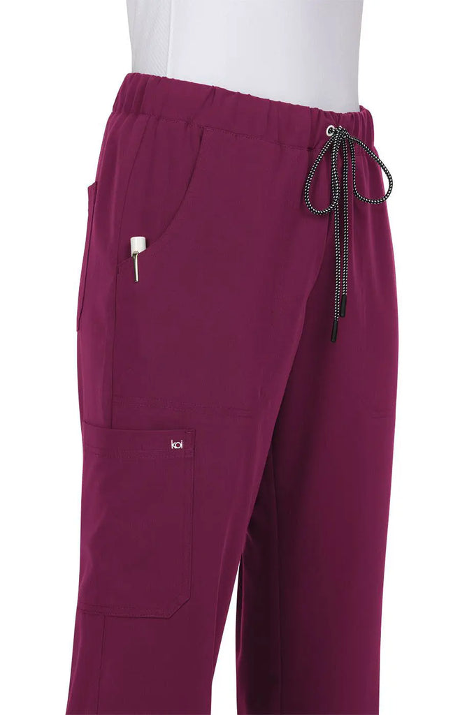 Koi Scrubs Everyday Hero Pant Wine | scrub-supply.com