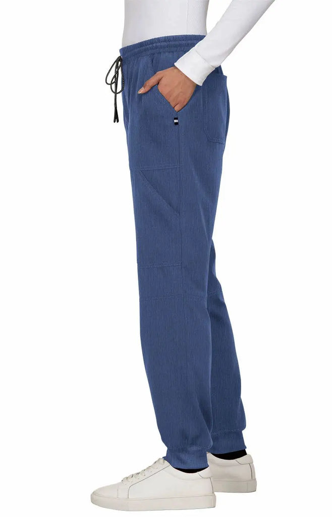 Koi Scrubs Good Vibe Jogger Pant Heather Navy | scrub-supply.com