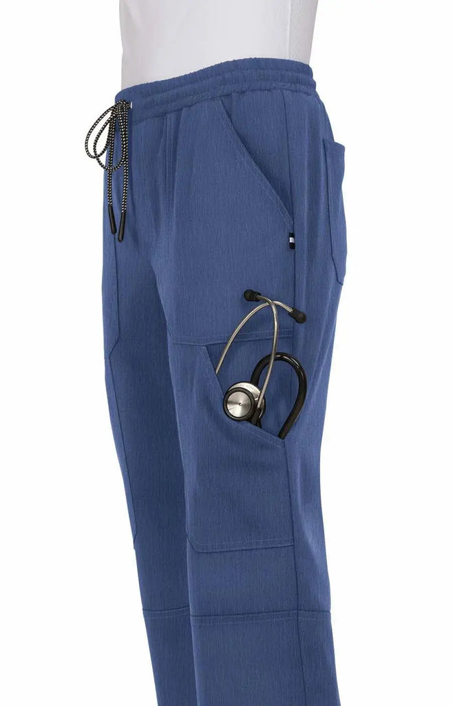 Koi Scrubs Good Vibe Jogger Pant Heather Navy | scrub-supply.com