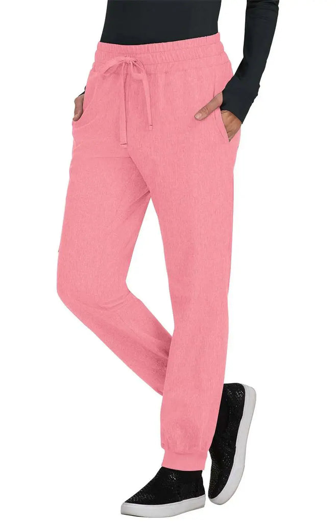 Koi Scrubs Gemma Jogger Pant Heather Soft Pink | scrub-supply.com