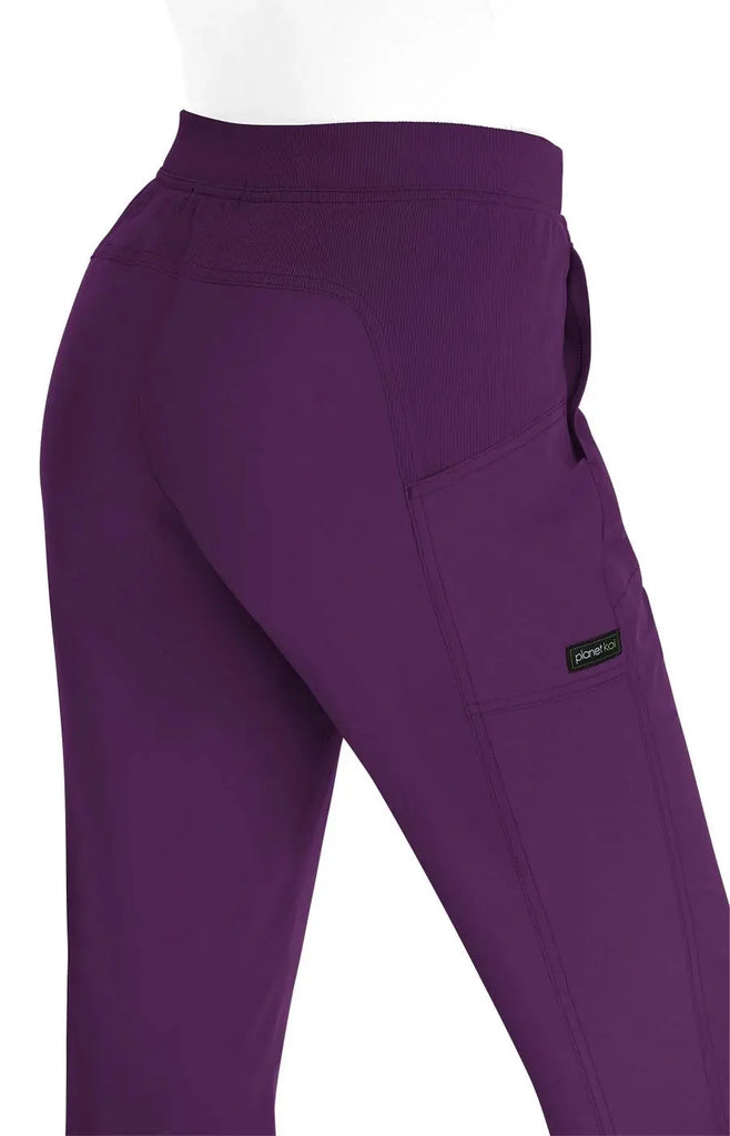 Koi Scrubs Cherish Jogger Eggplant | scrub-supply.com