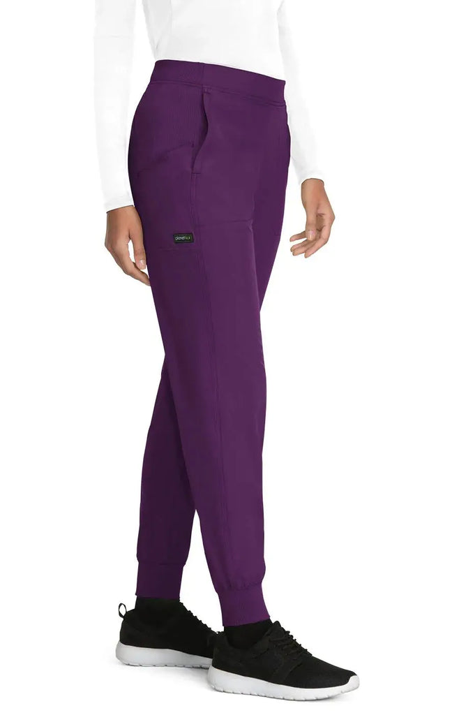 Koi Scrubs Cherish Jogger Eggplant | scrub-supply.com