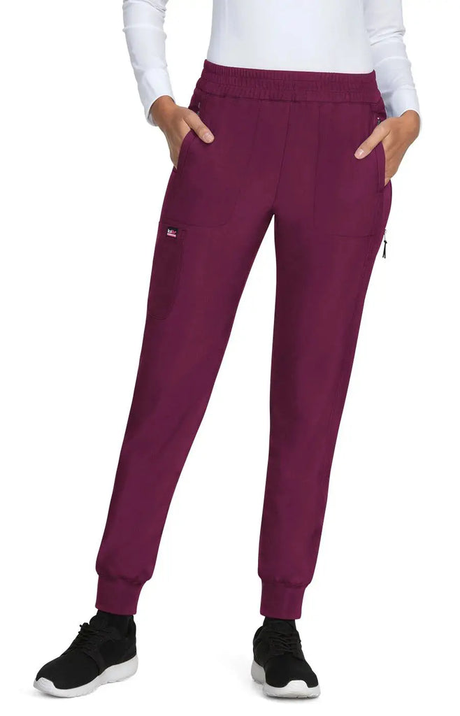 Koi Scrubs Power Jogger Wine | scrub-supply.com